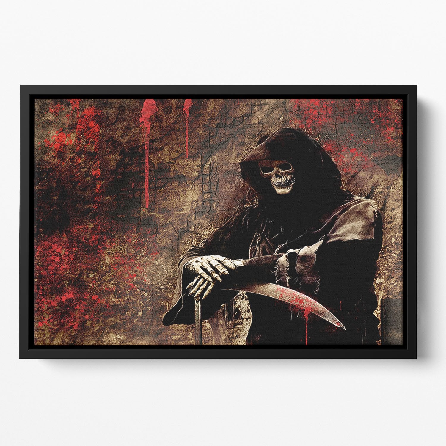 Skeleton Floating Framed Canvas