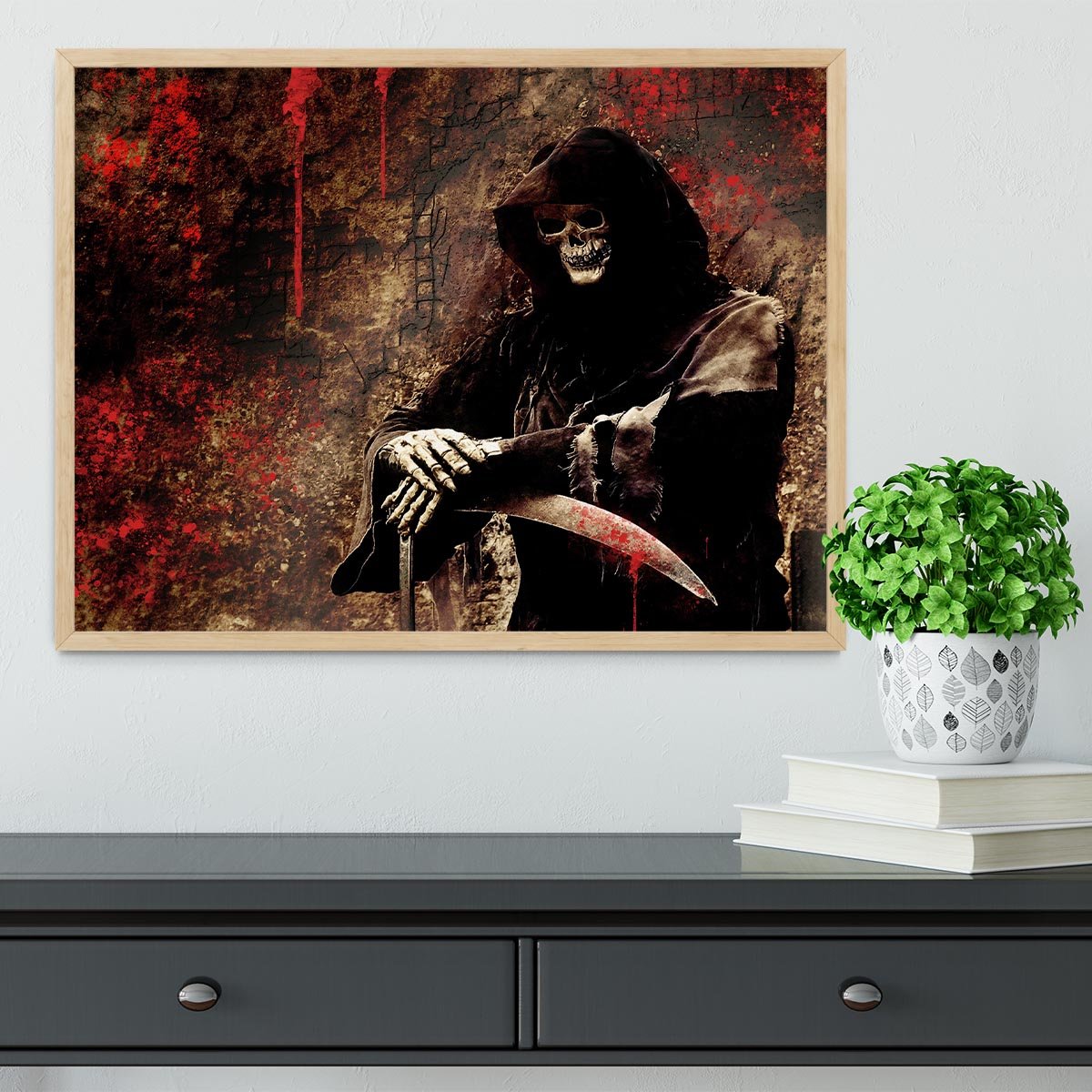 Skeleton Framed Print - Canvas Art Rocks - 4