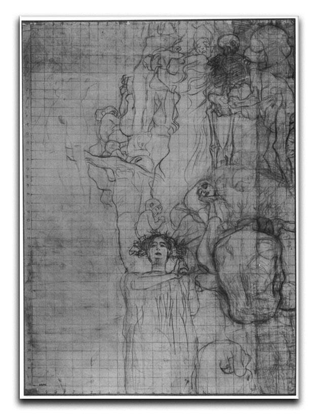 Sketch of Medicine by Klimt Canvas Print or Poster  - Canvas Art Rocks - 1