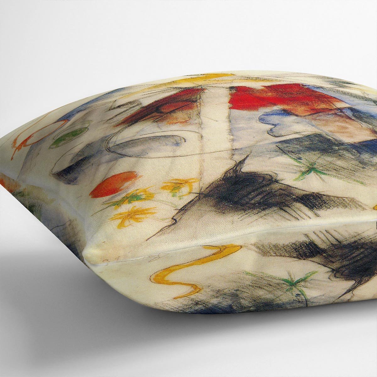 Sketch of the Brenner road 1 by Franz Marc Throw Pillow