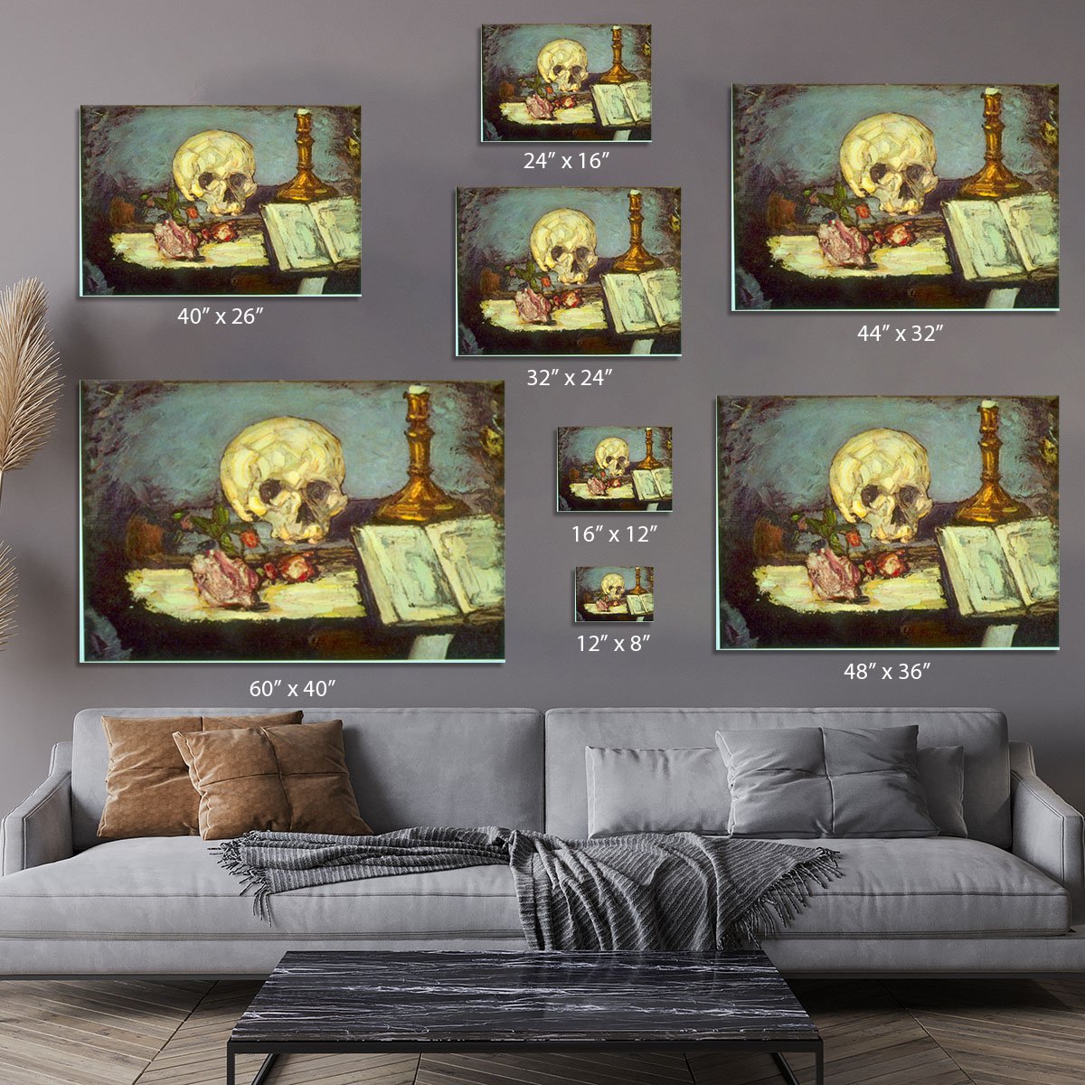 Skull by Degas Canvas Print or Poster