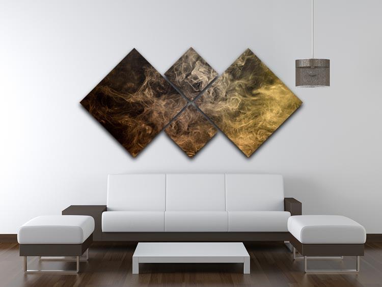 Smoke Art 4 Square Multi Panel Canvas - Canvas Art Rocks - 3