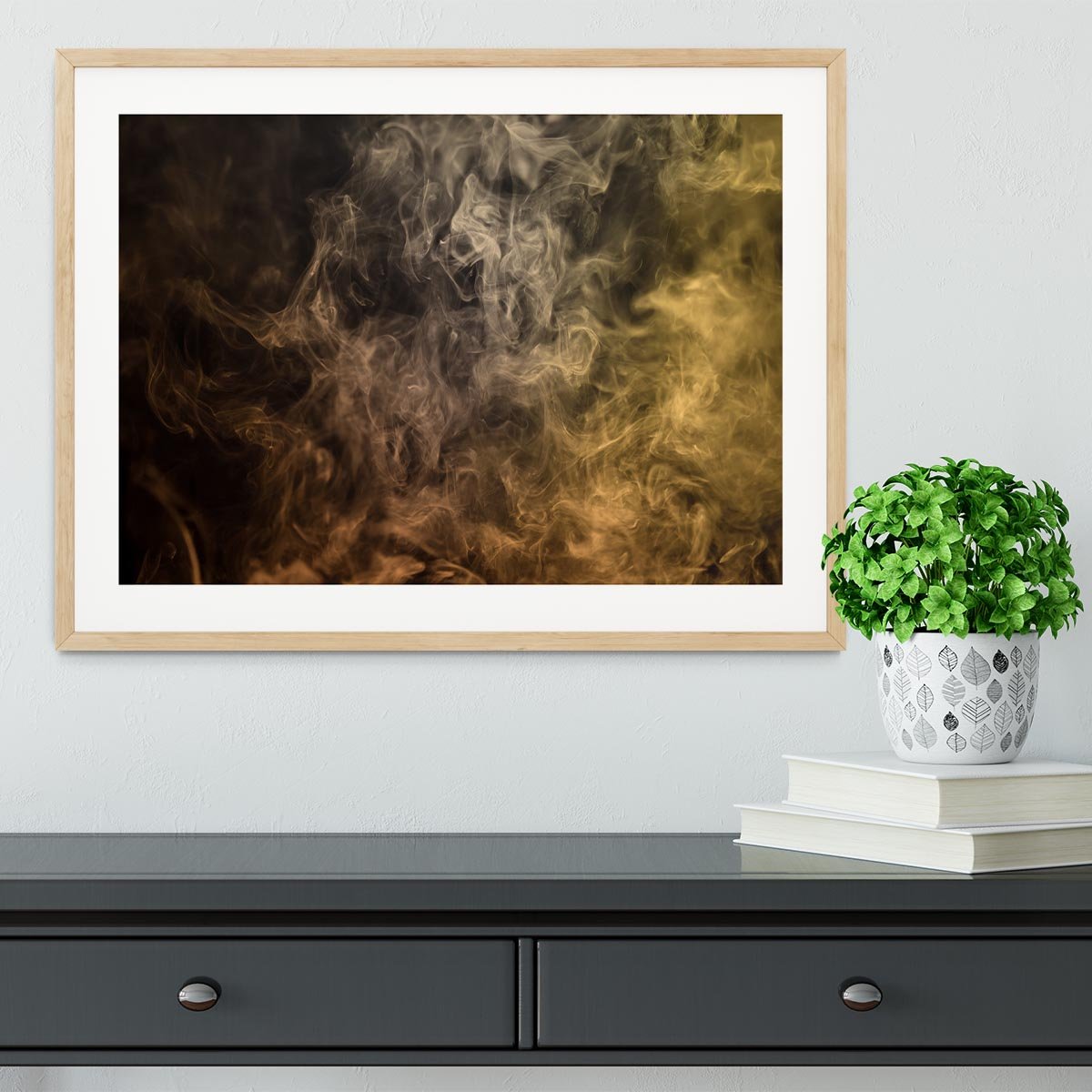 Smoke Art Framed Print - Canvas Art Rocks - 3