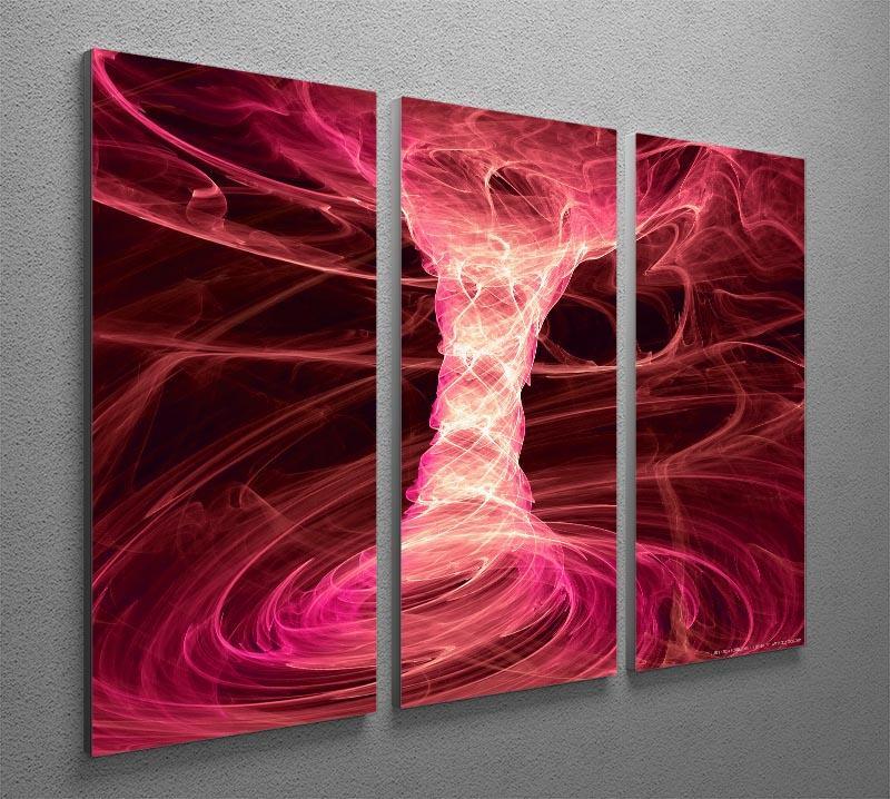 Smoke Funnel 3 Split Panel Canvas Print - Canvas Art Rocks - 2
