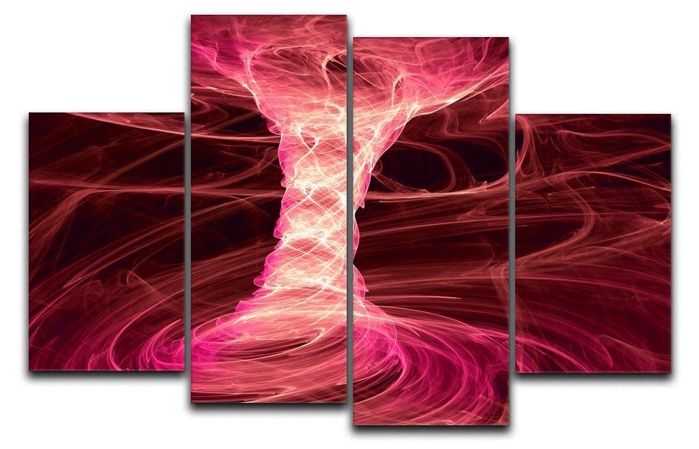 Smoke Funnel 4 Split Panel Canvas  - Canvas Art Rocks - 1
