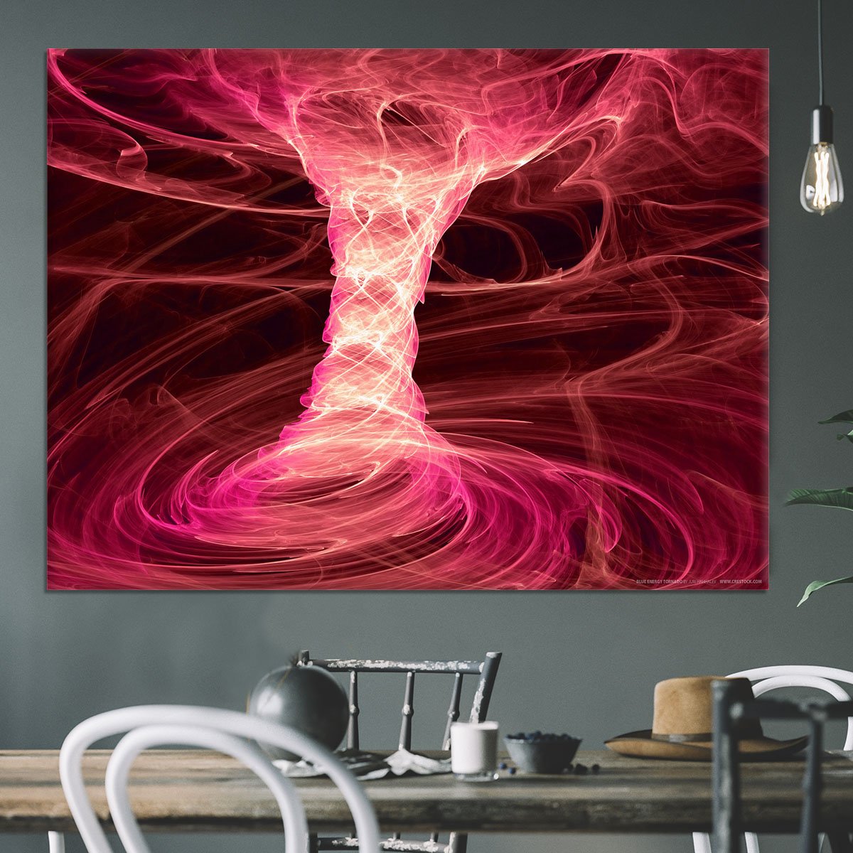 Smoke Funnel Canvas Print or Poster