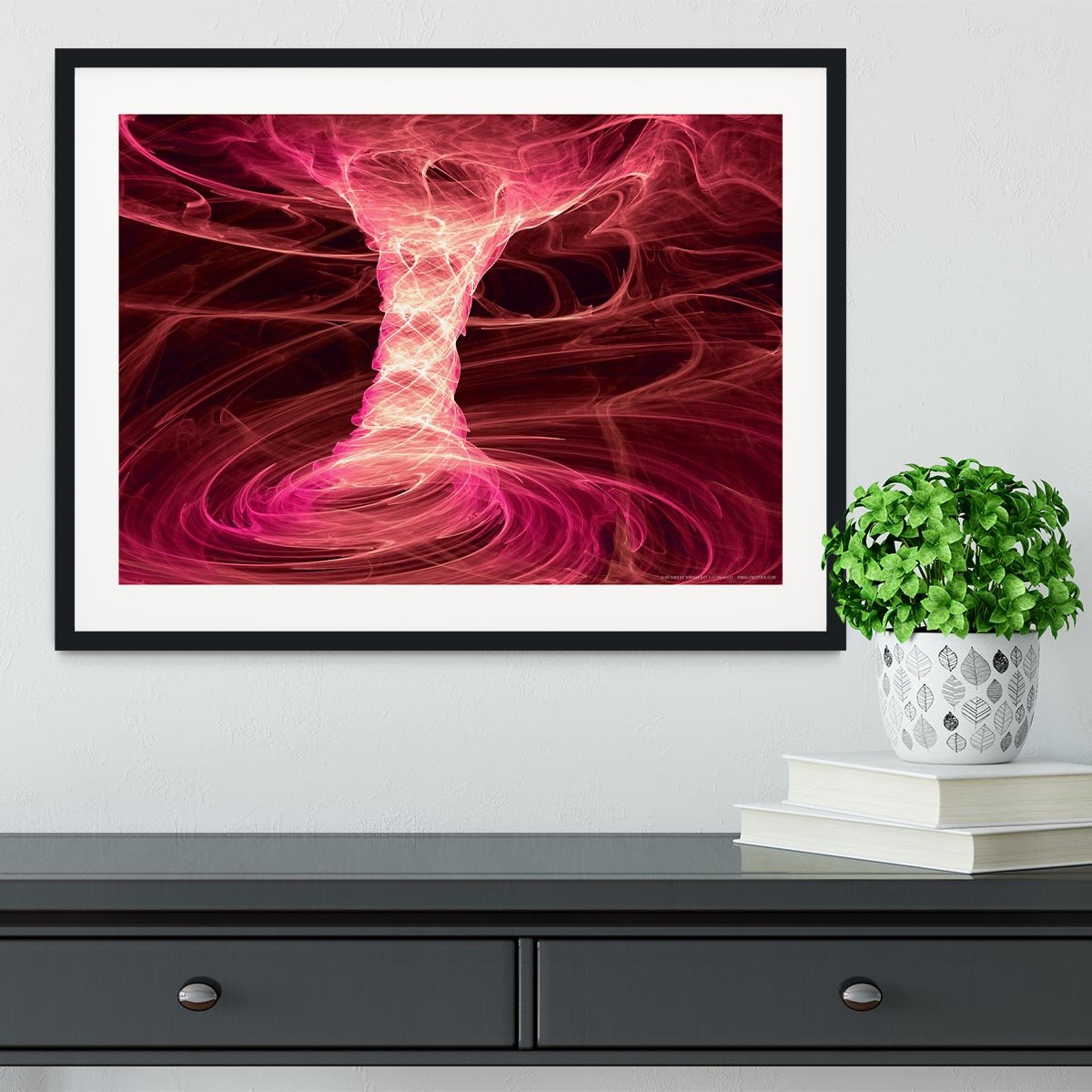 Smoke Funnel Framed Print - Canvas Art Rocks - 1