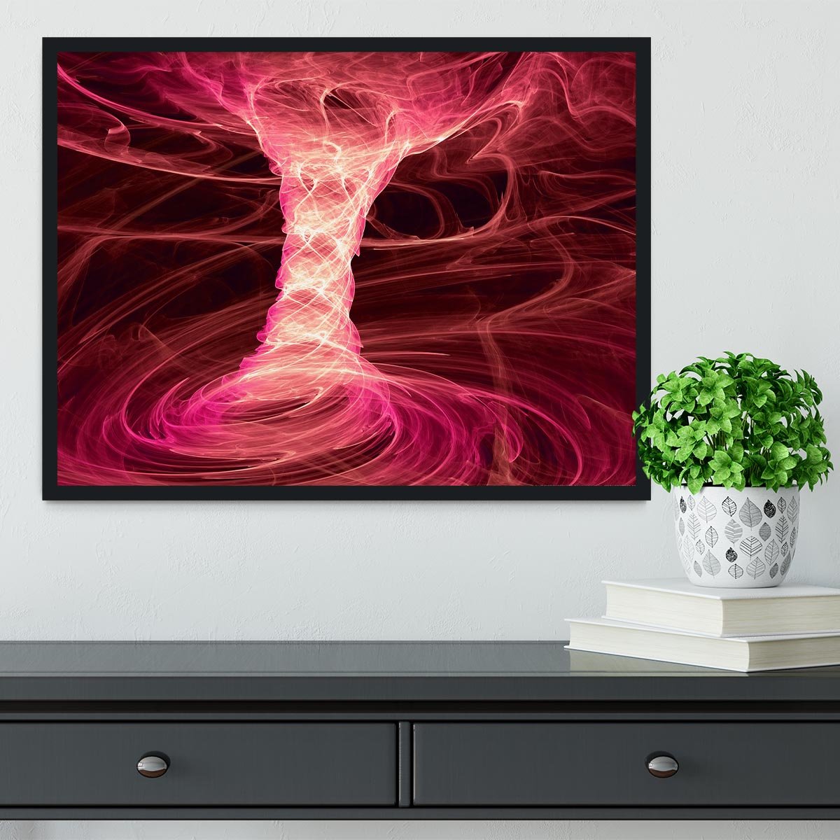 Smoke Funnel Framed Print - Canvas Art Rocks - 2