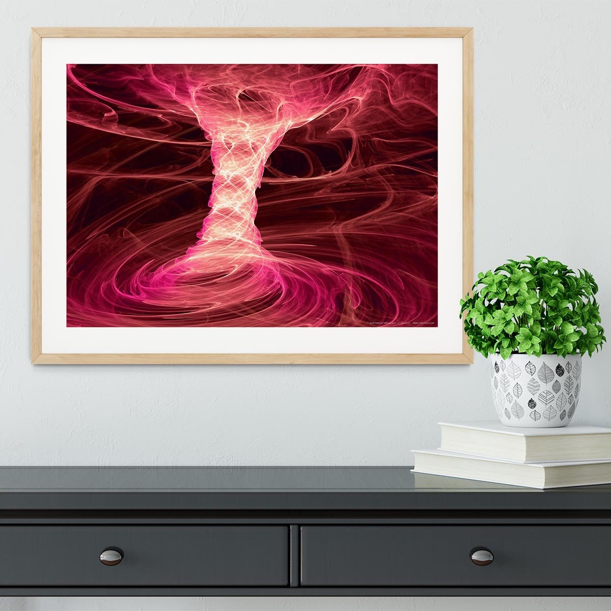 Smoke Funnel Framed Print - Canvas Art Rocks - 3