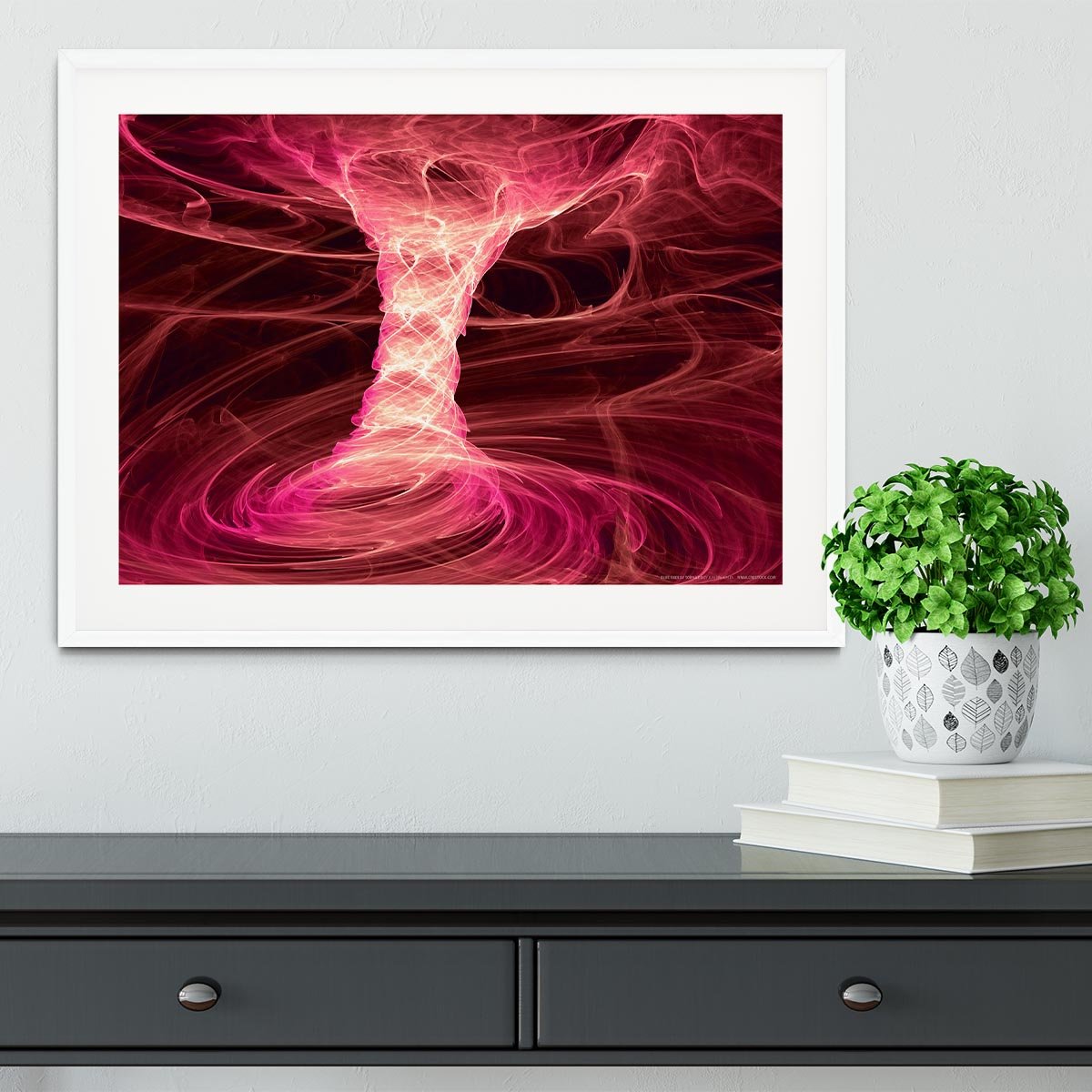 Smoke Funnel Framed Print - Canvas Art Rocks - 5