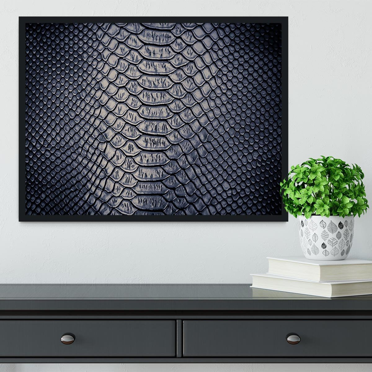 Snake skin texture Framed Print - Canvas Art Rocks - 2