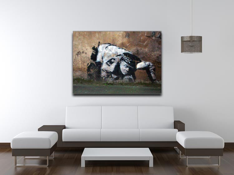 Banksy Snorting Policeman Print - Canvas Art Rocks - 4