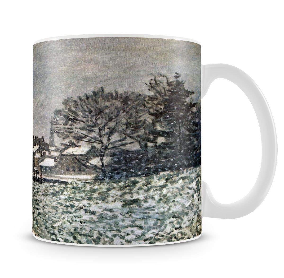 Snow at Argenteuil by Monet Mug - Canvas Art Rocks - 4