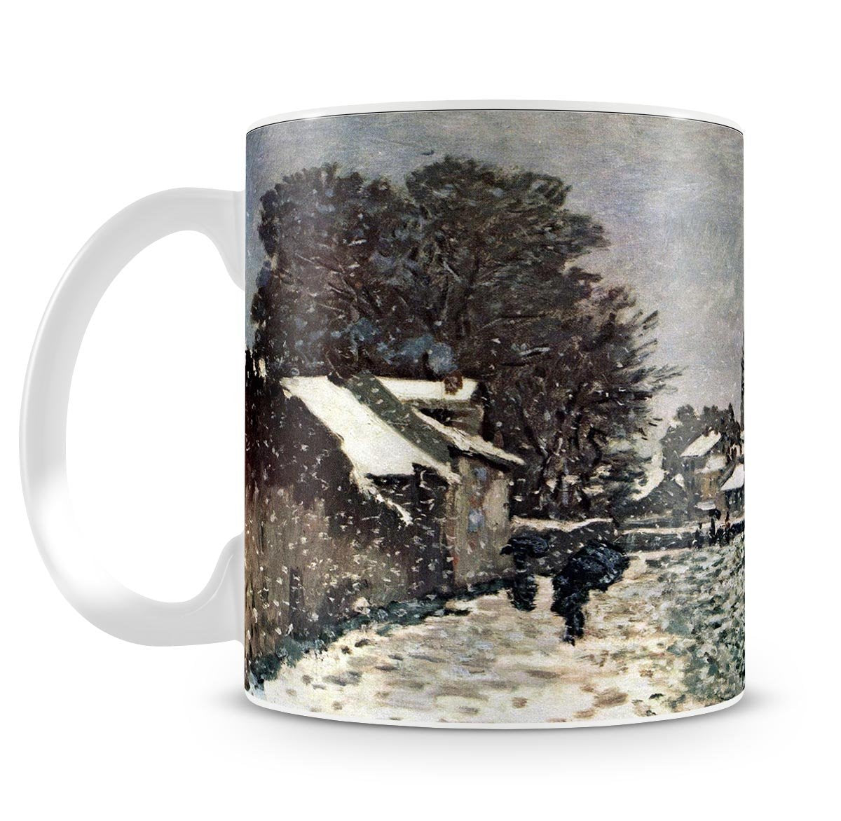 Snow at Argenteuil by Monet Mug - Canvas Art Rocks - 4