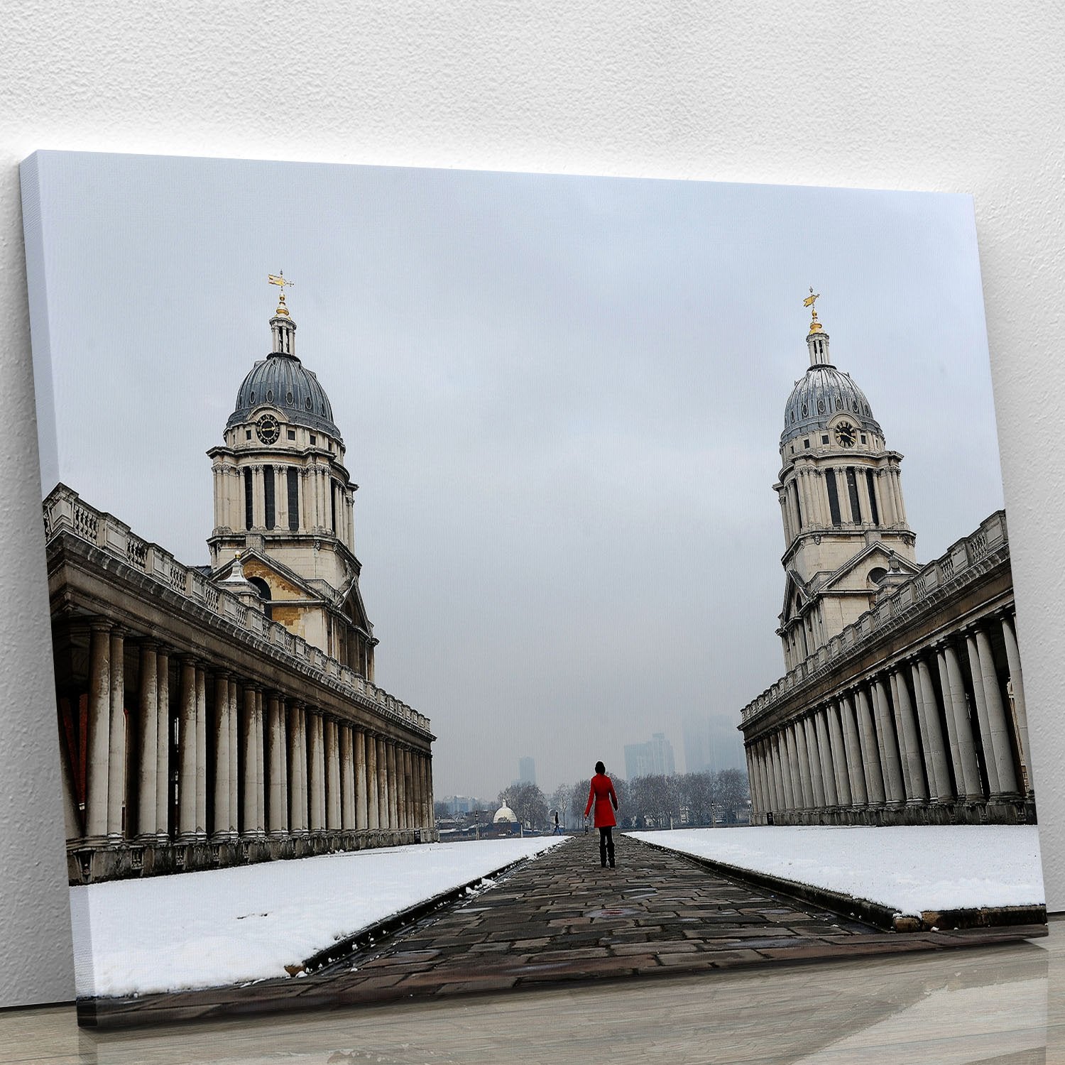 Snow in Greenwich Canvas Print or Poster