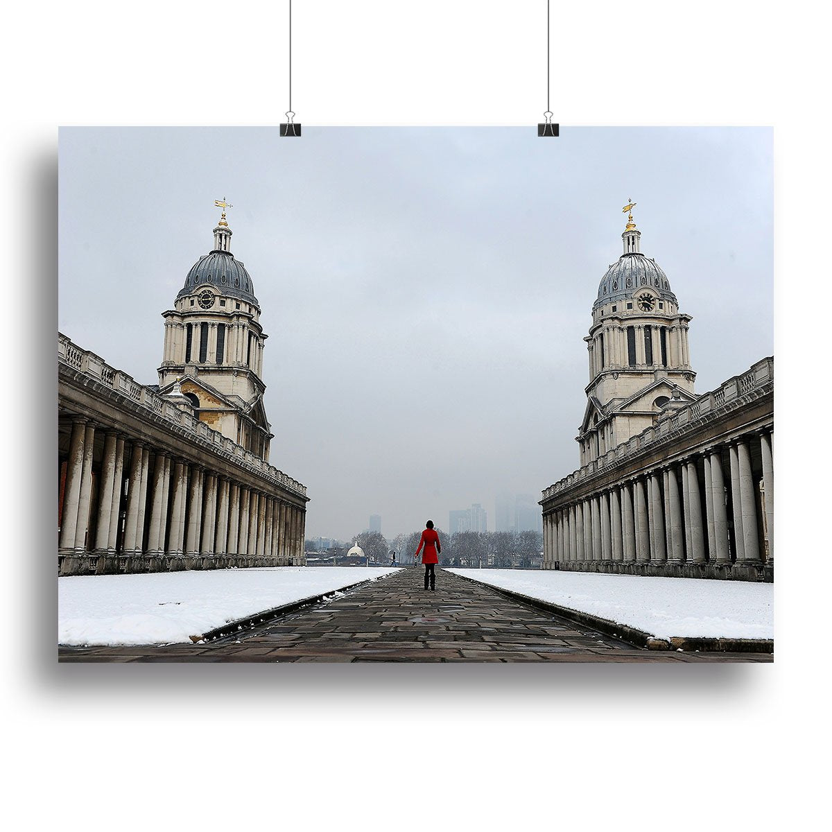 Snow in Greenwich Canvas Print or Poster