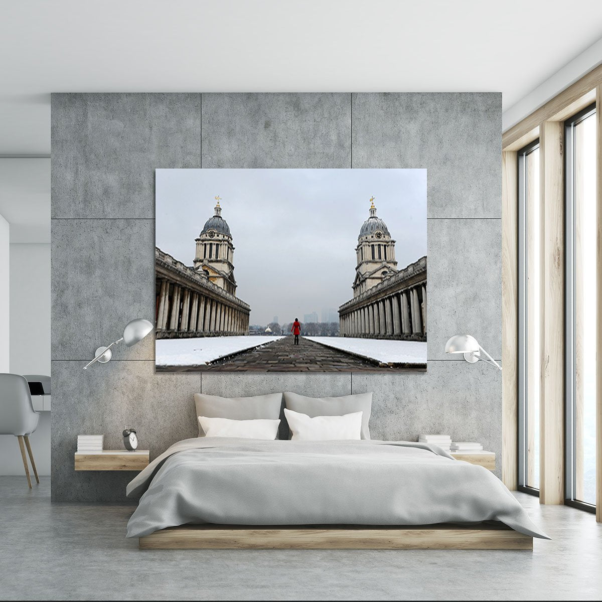 Snow in Greenwich Canvas Print or Poster