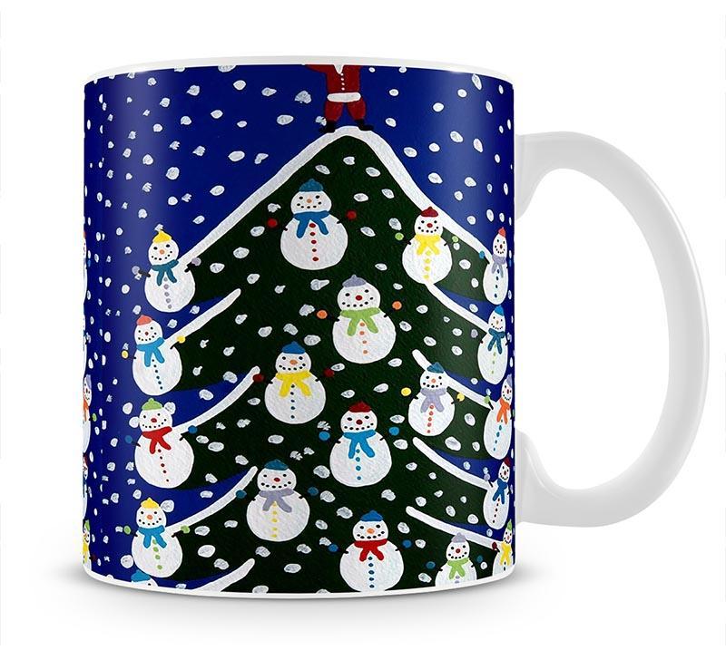 Snowman tree by Gordon Barker Mug - Canvas Art Rocks - 1