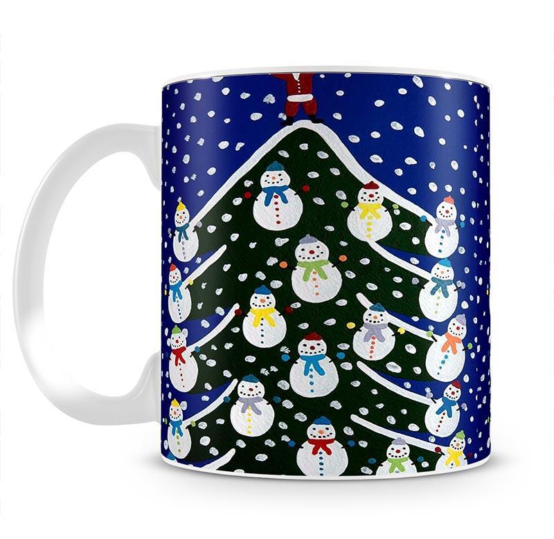 Snowman tree by Gordon Barker Mug - Canvas Art Rocks - 1