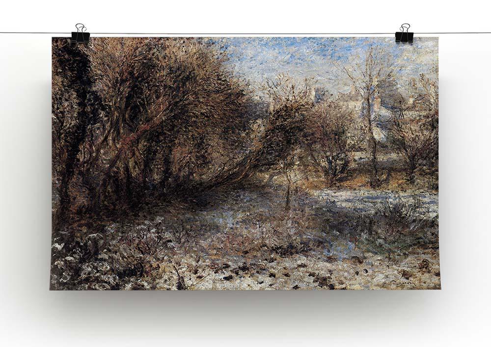 Snowy landscape by Renoir Canvas Print or Poster - Canvas Art Rocks - 2
