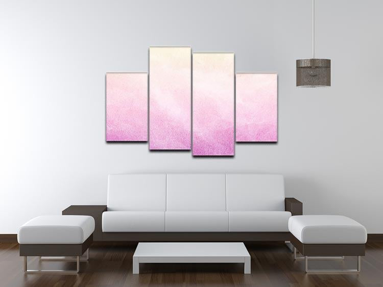 Soft cloud and sky abstract 4 Split Panel Canvas  - Canvas Art Rocks - 3