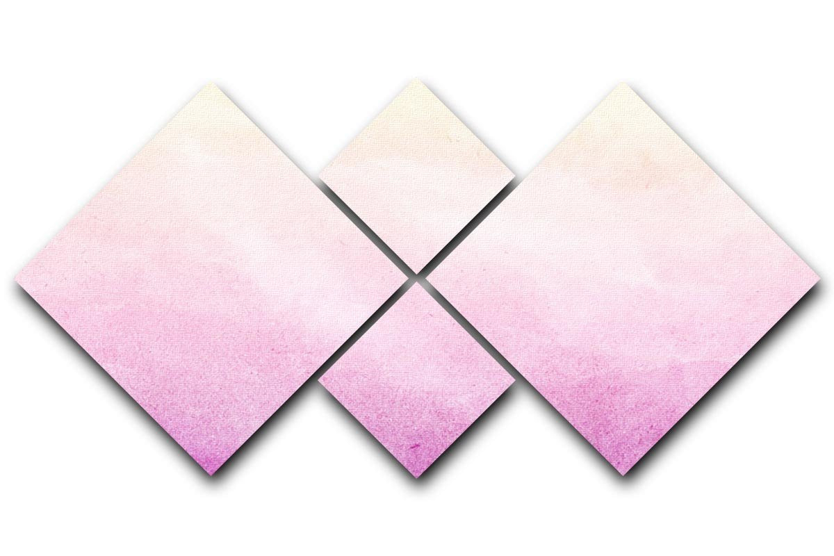 Soft cloud and sky abstract 4 Square Multi Panel Canvas  - Canvas Art Rocks - 1