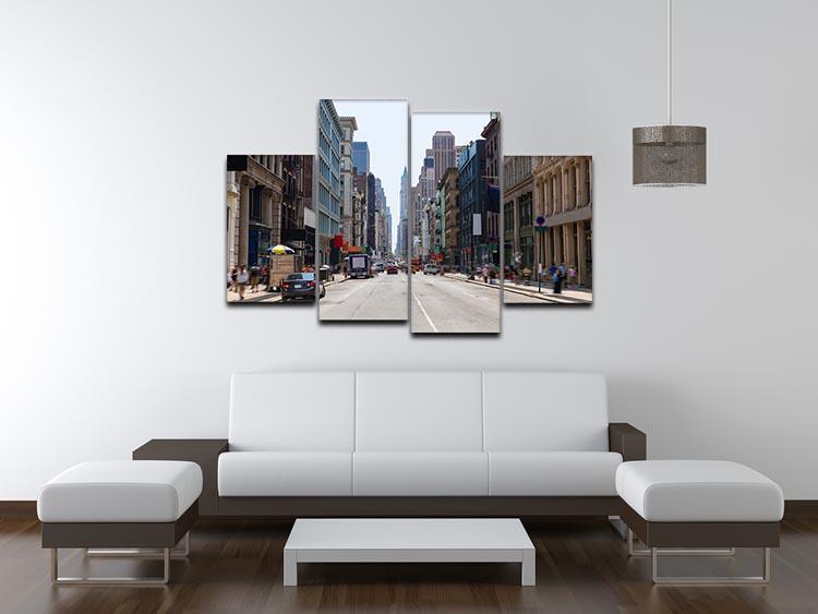 Soho buildings facade 4 Split Panel Canvas  - Canvas Art Rocks - 3