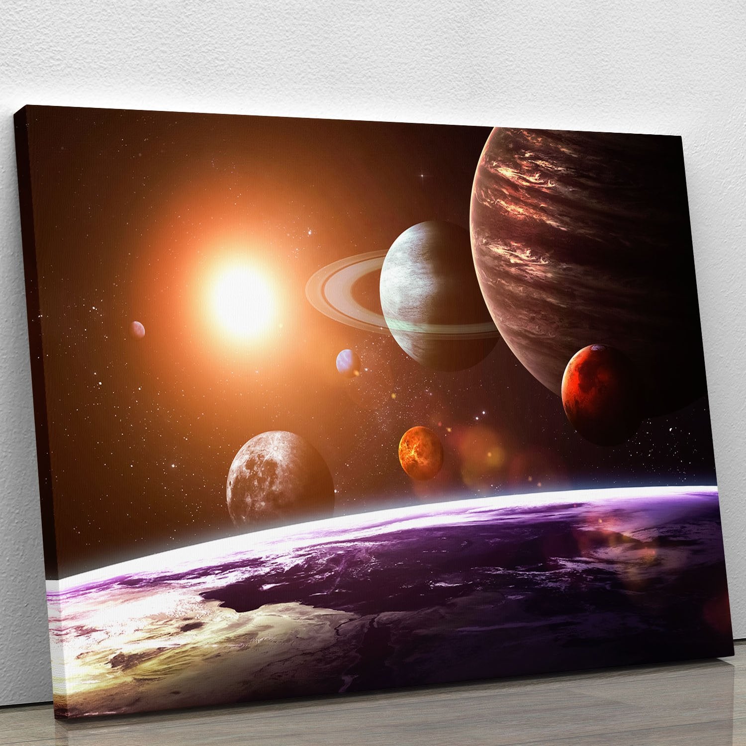 Solar system and space objects Canvas Print or Poster