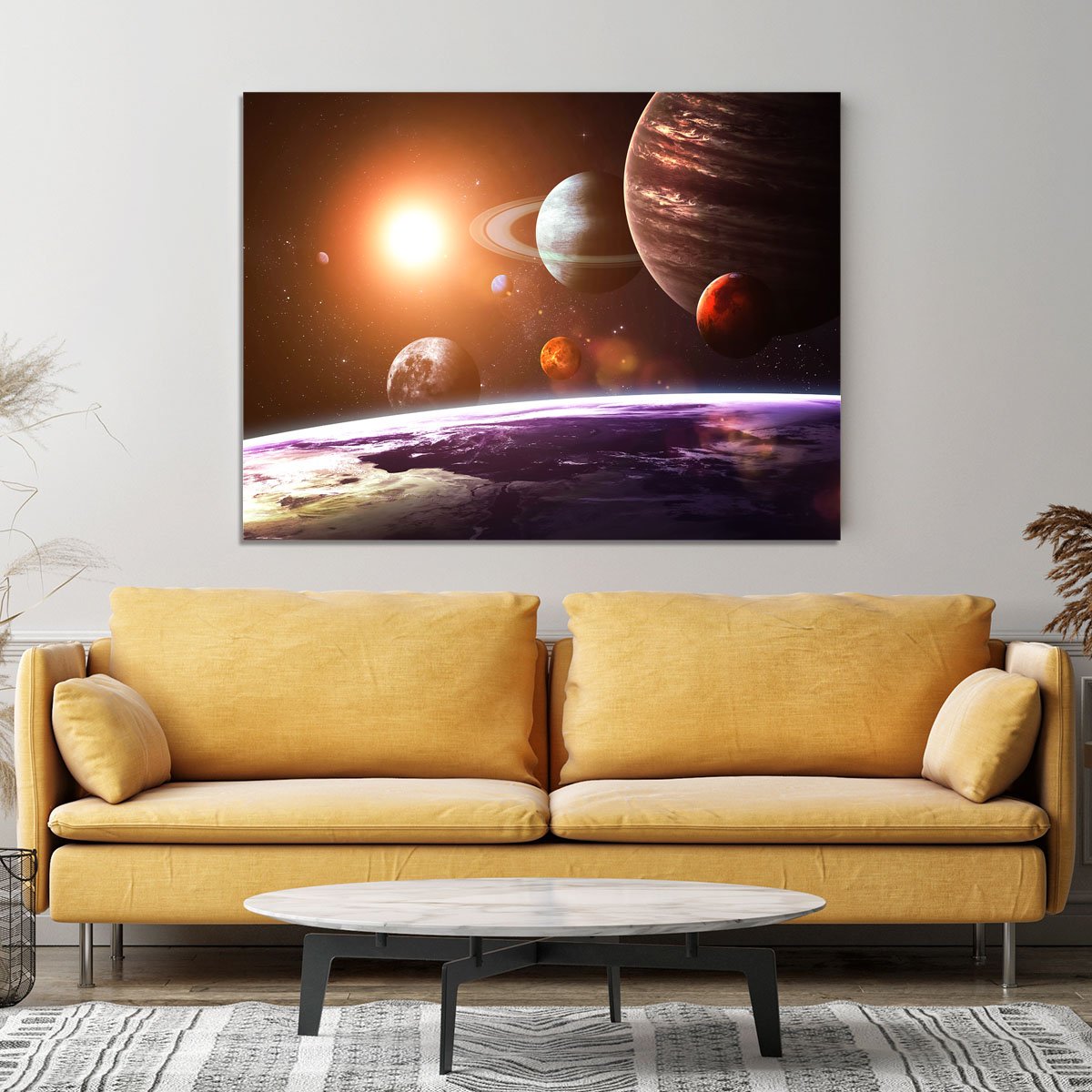 Solar system and space objects Canvas Print or Poster