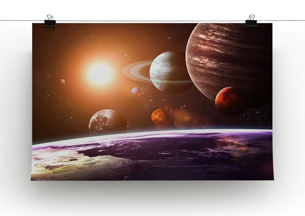Solar system and space objects Canvas Print or Poster - Canvas Art Rocks - 2