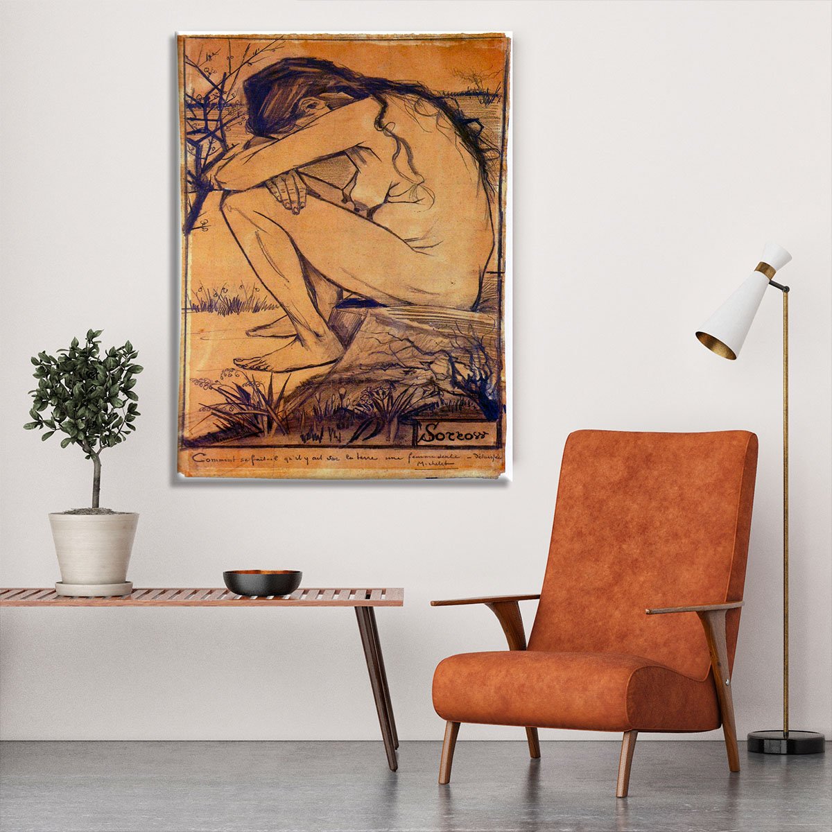 Sorrow by Van Gogh Canvas Print or Poster