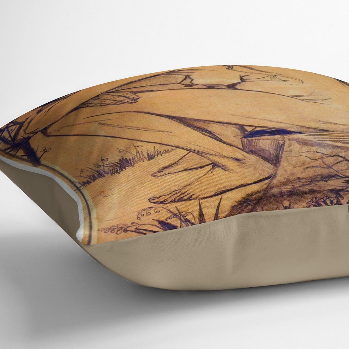 Sorrow by Van Gogh Throw Pillow