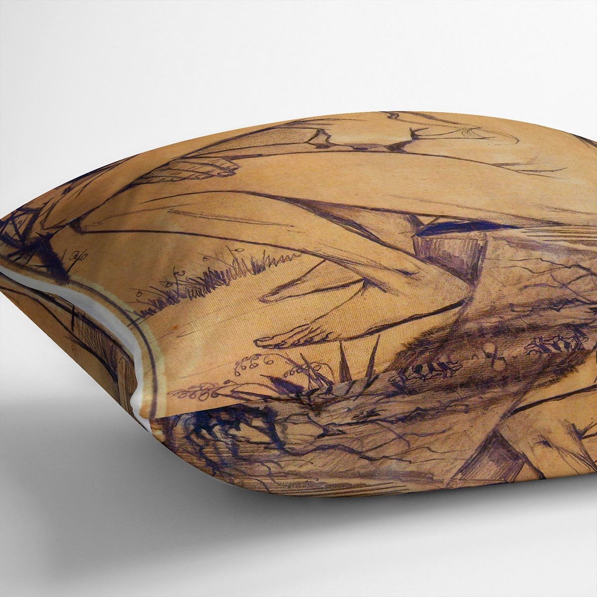 Sorrow by Van Gogh Throw Pillow