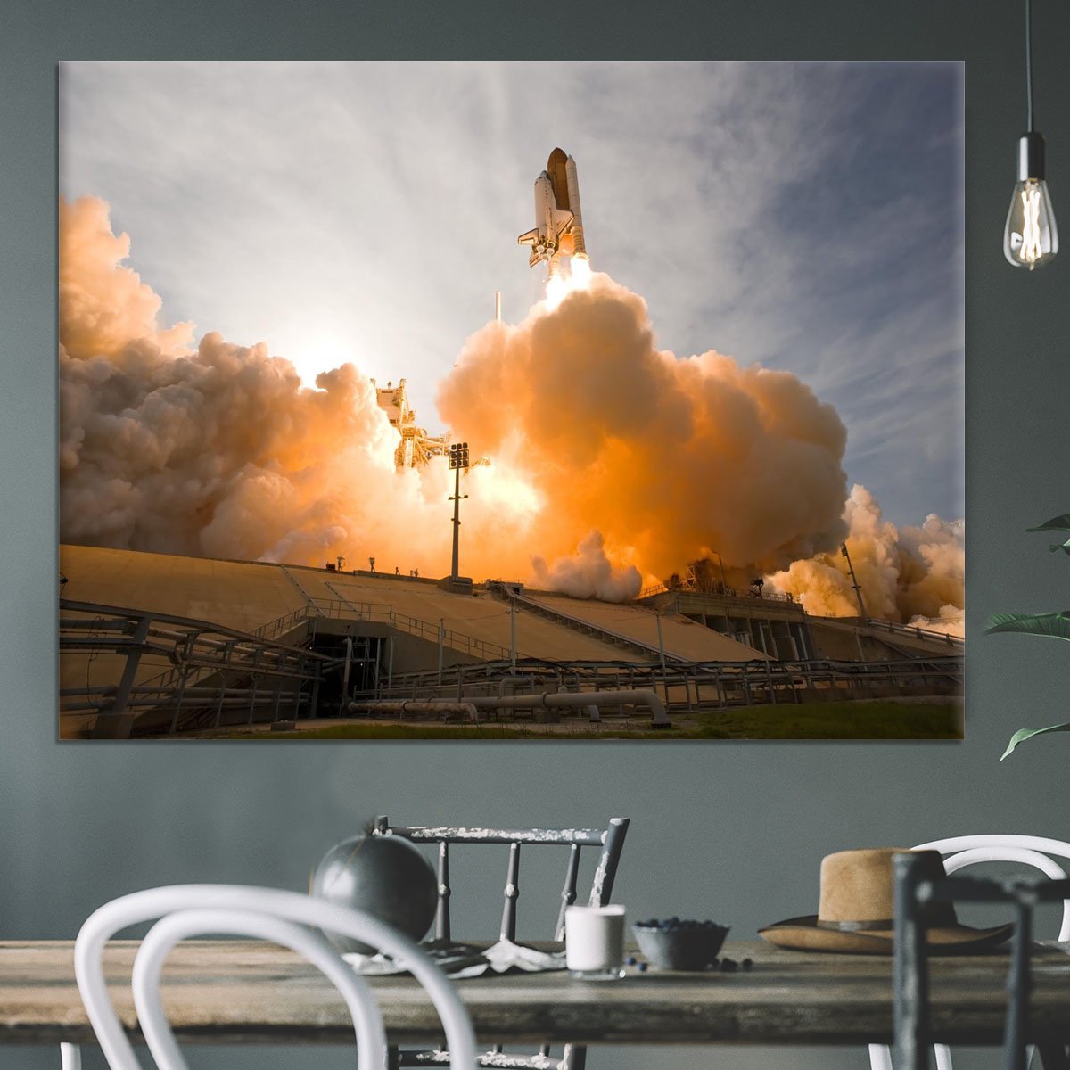 Space Shuttle Cape Canaveral Canvas Print or Poster