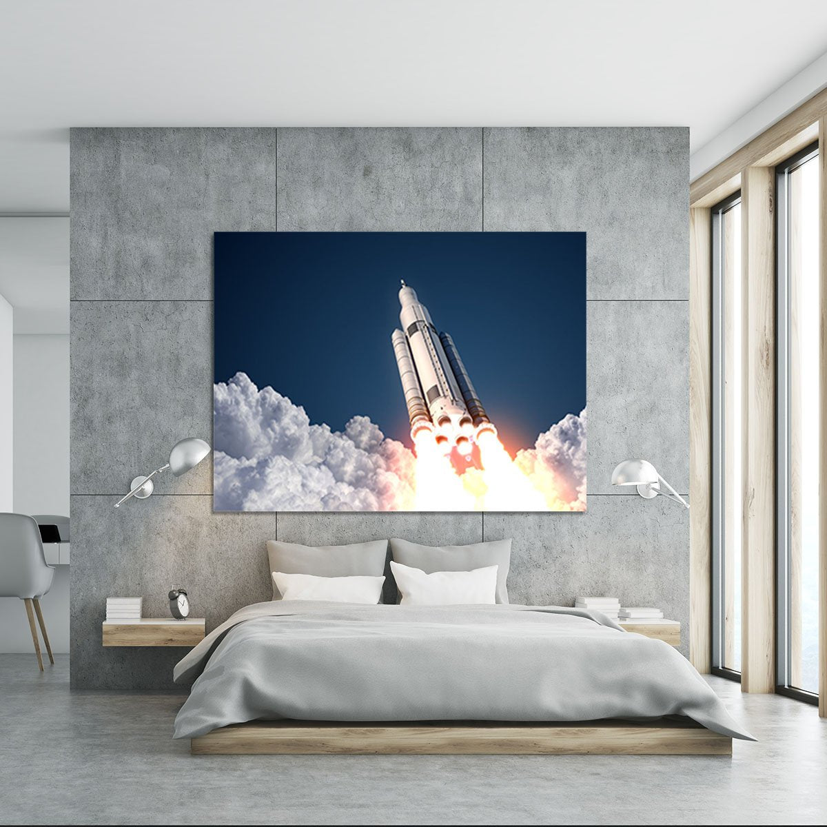 Space Launch System Takes Off Canvas Print or Poster