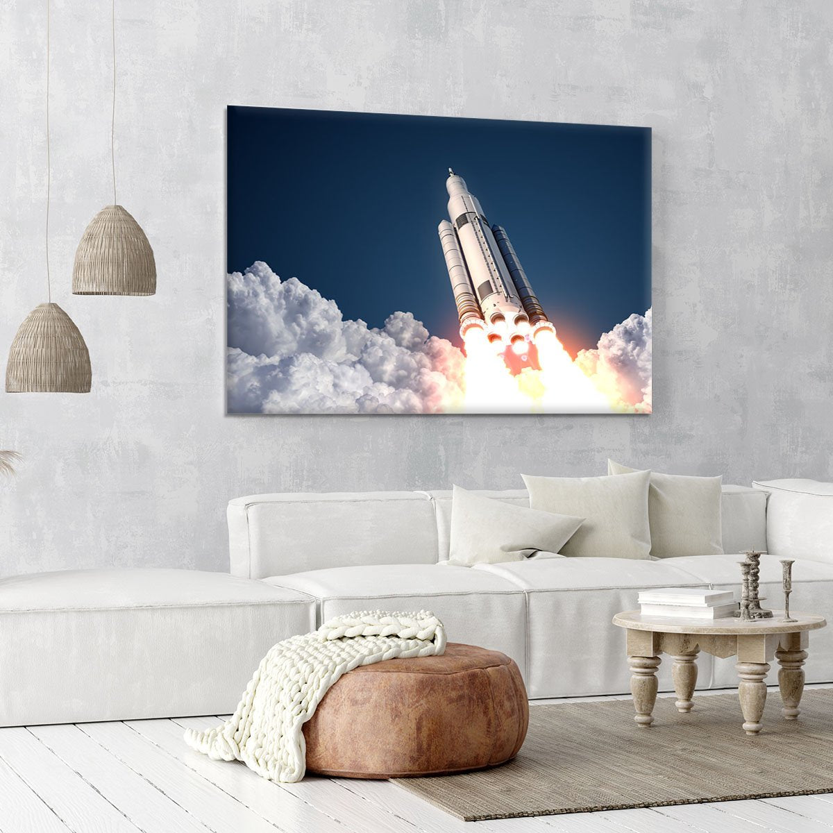 Space Launch System Takes Off Canvas Print or Poster
