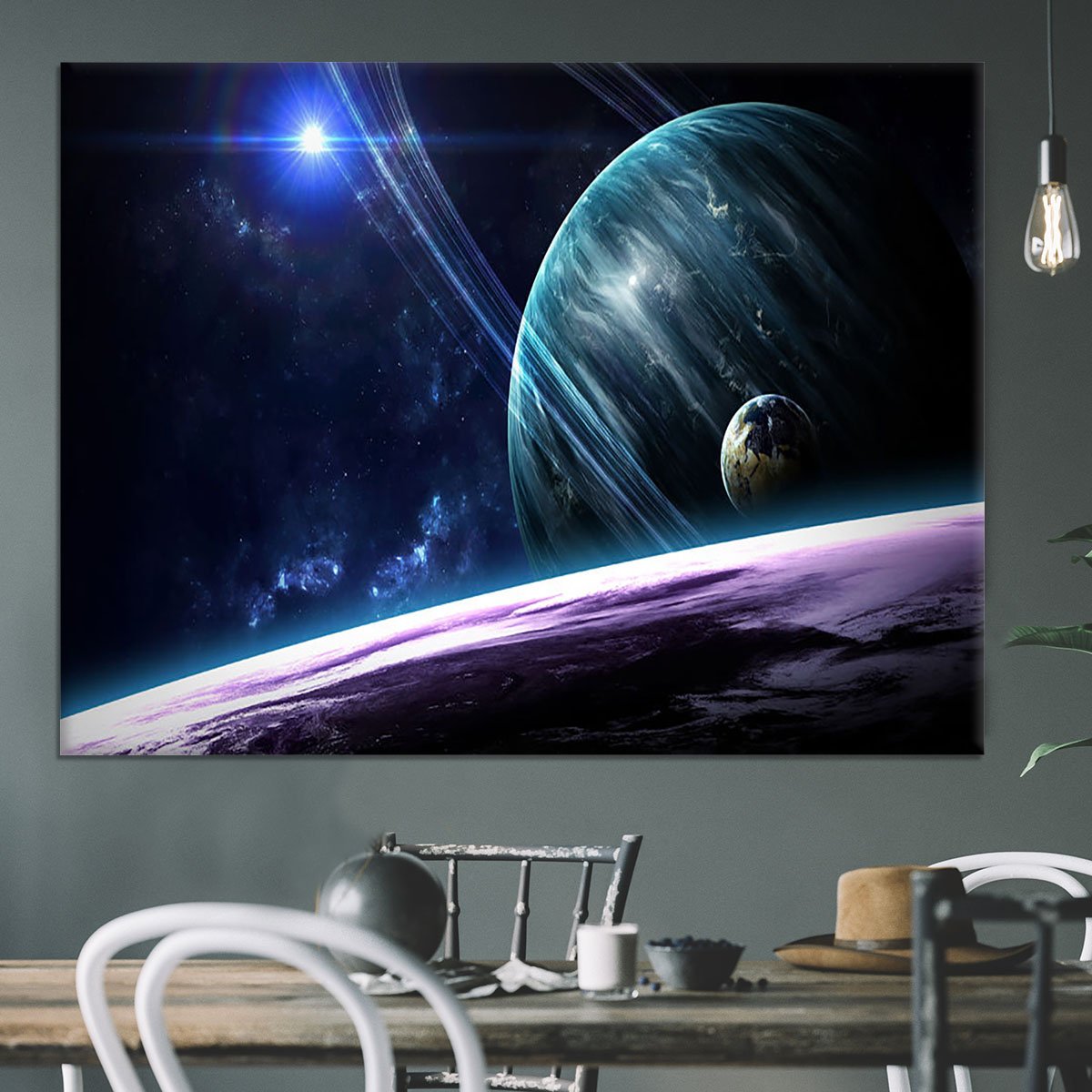 Space Planets Canvas Print or Poster