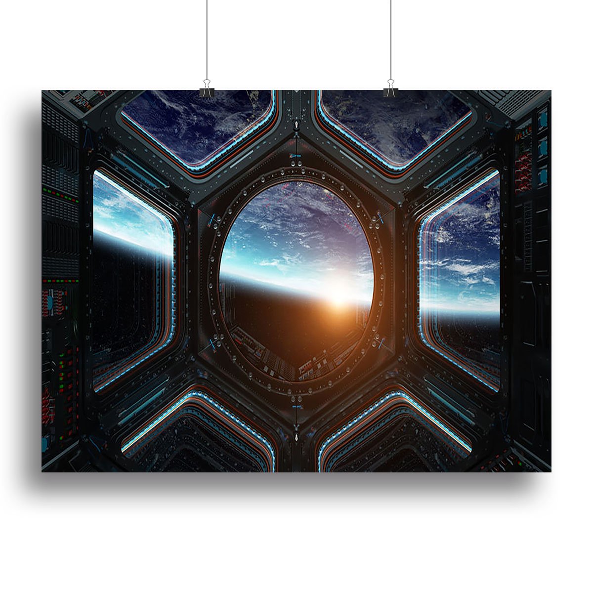 Space Ship Window Canvas Print or Poster