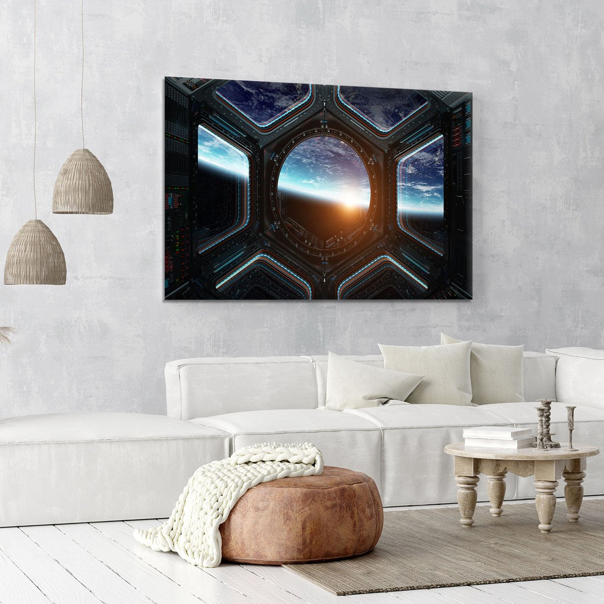 Space Ship Window Canvas Print or Poster
