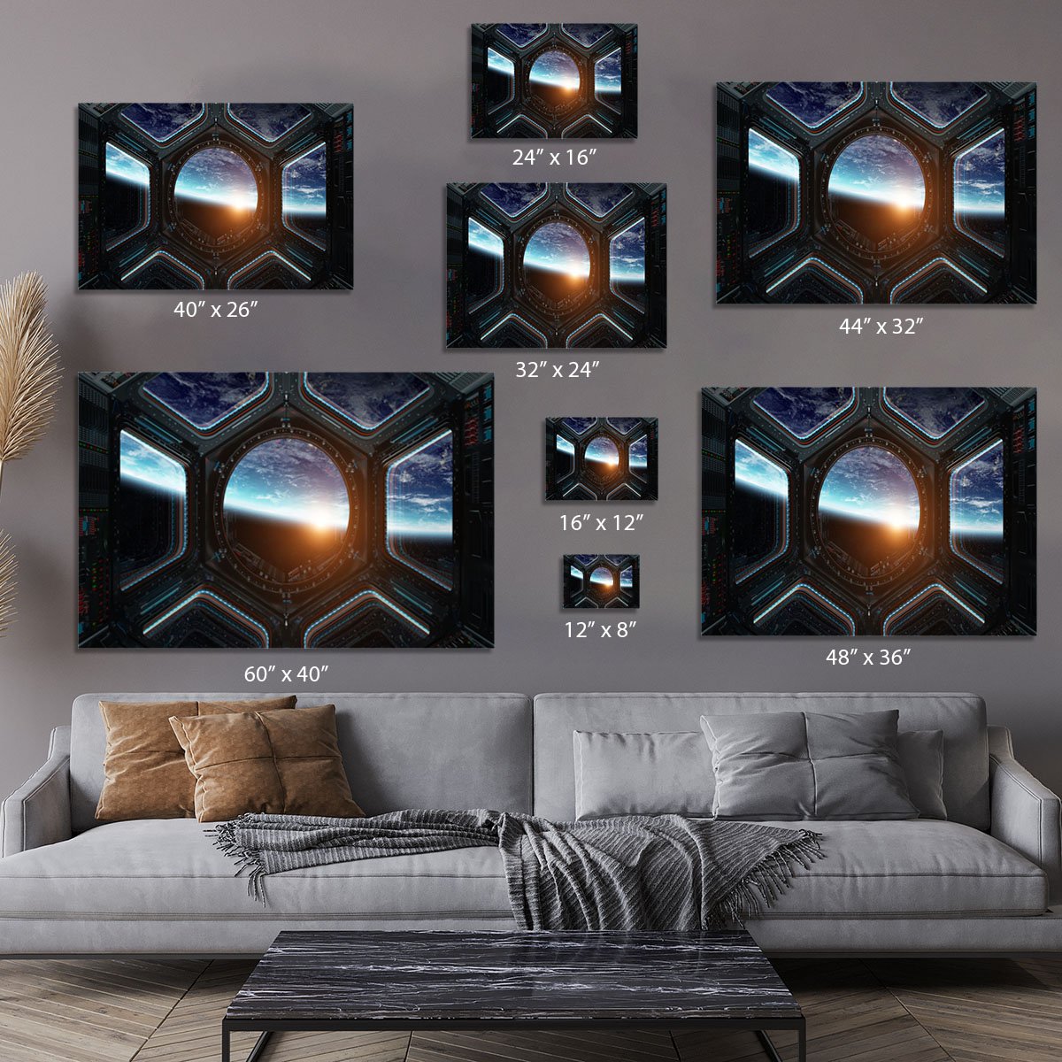 Space Ship Window Canvas Print or Poster