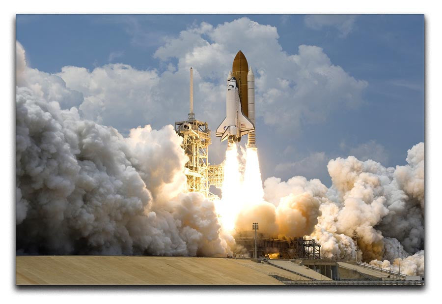 Space Shuttle Launch Print - Canvas Art Rocks - 1