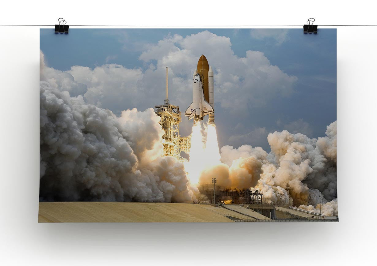 Space Shuttle Launch Print - Canvas Art Rocks - 2