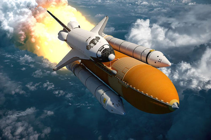 Space Shuttle Lift Off Wall Mural Wallpaper