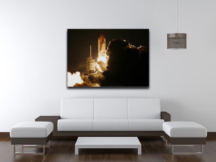 Space Shuttle Take Off Print - Canvas Art Rocks - 4