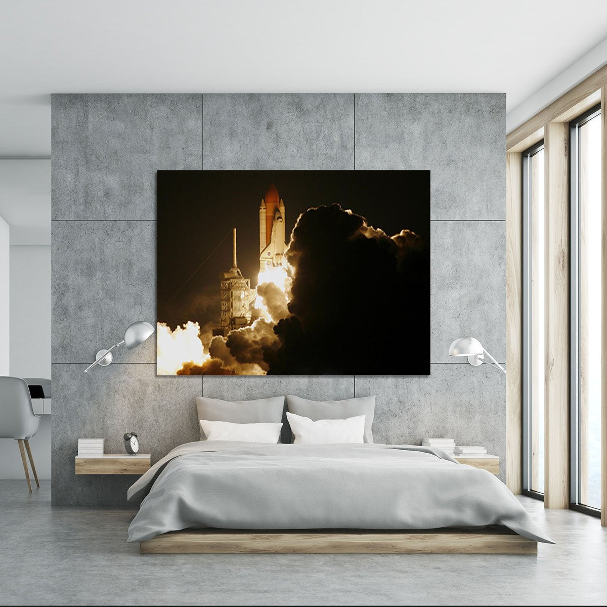 Space Shuttle Take Off Canvas Print or Poster