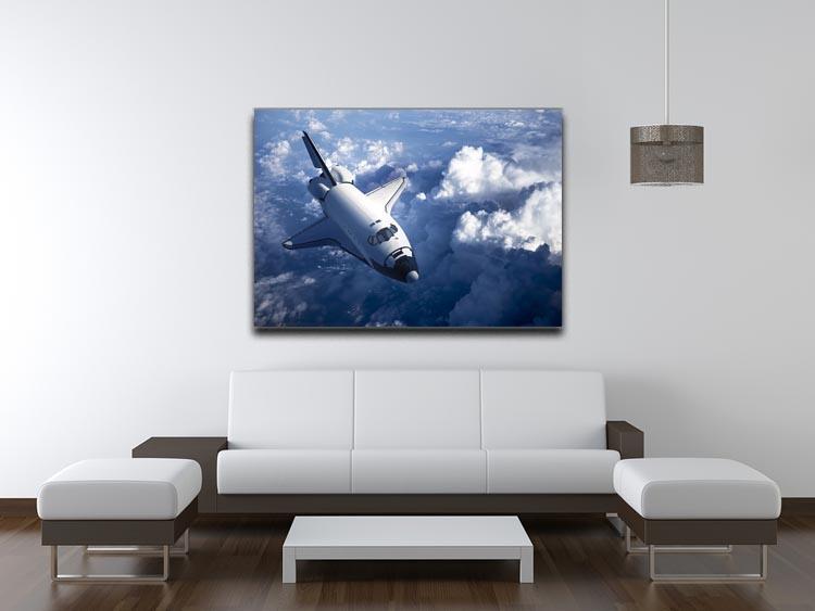 Space Shuttle in the Clouds Canvas Print or Poster - Canvas Art Rocks - 4