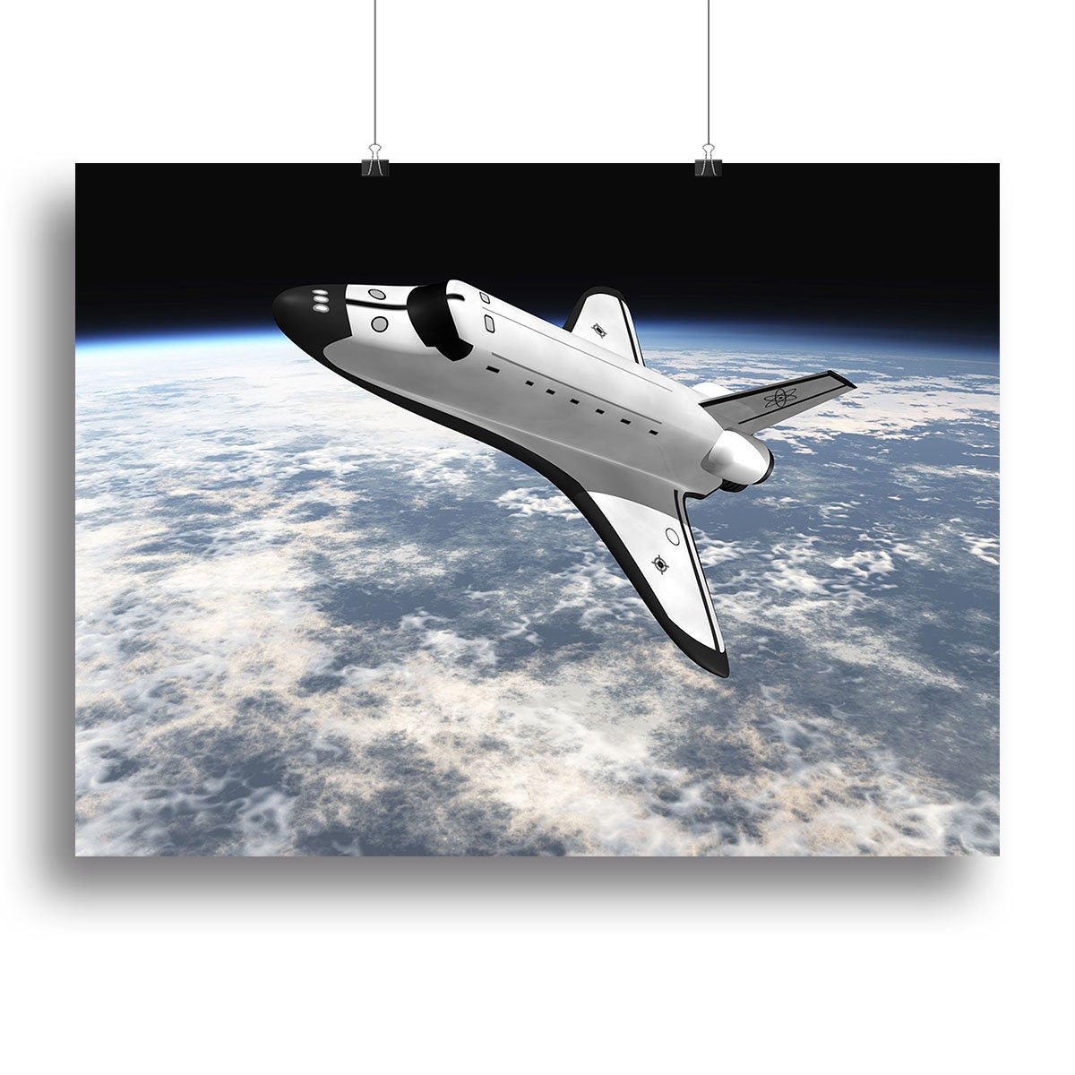Space Shuttle leaving earth Canvas Print or Poster