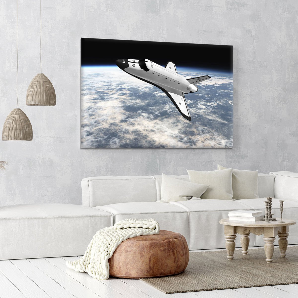 Space Shuttle leaving earth Canvas Print or Poster