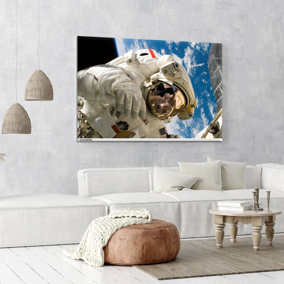 Space Walk Close Up Canvas Print or Poster