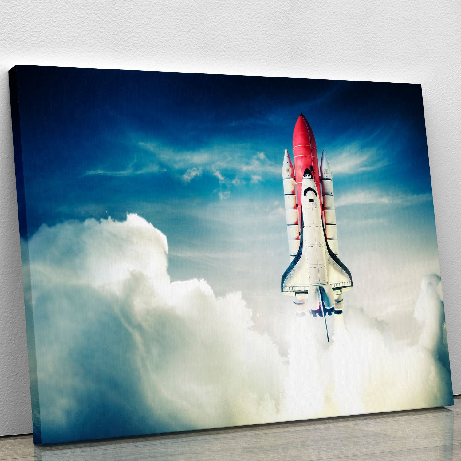 Space shuttle taking off on a mission Canvas Print or Poster